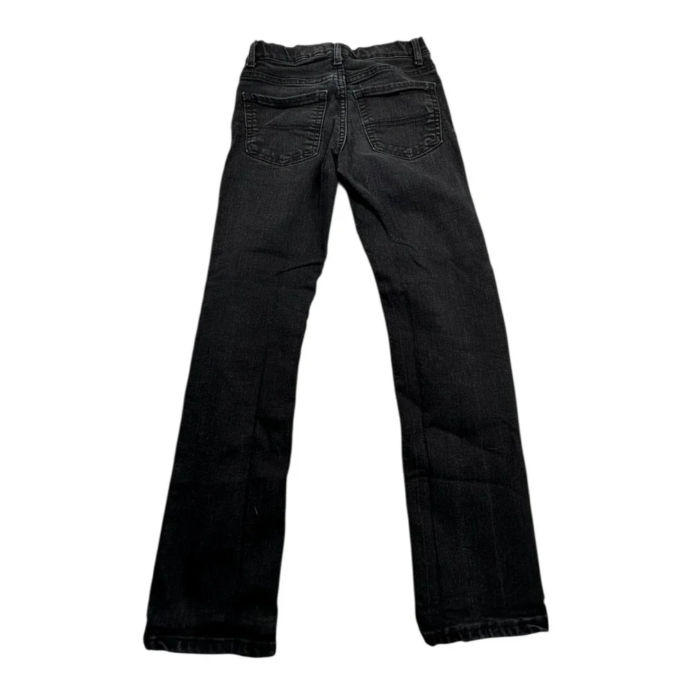 The Childrens Place Boys Straight Leg Jeans Black Size 8 Stretch Denim
